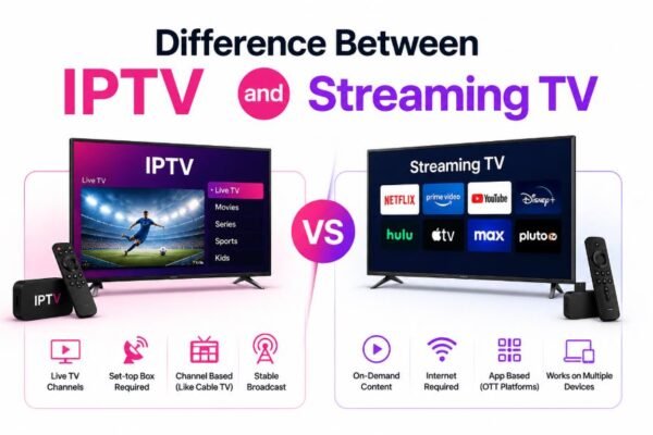 Difference Between IPTV and Streaming TV